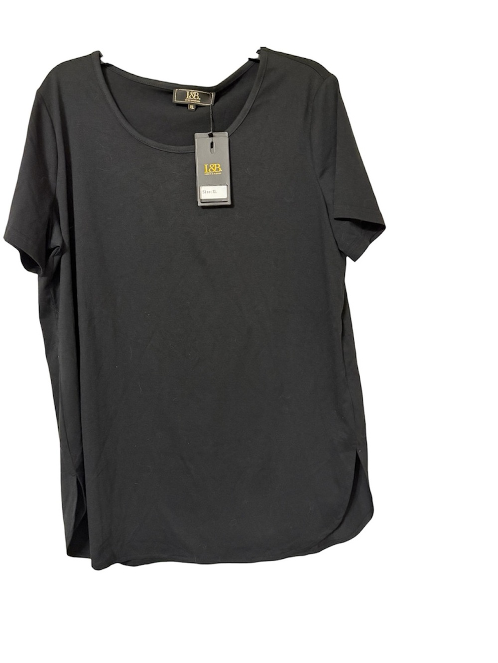 Lucky & Blessed Black Scoop Neck Top